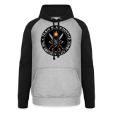 Sudadera dos tonos - Team Blacksmiths weapons The Northern Black Forge - gris jaspeado/negro