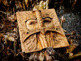 Talla madera Valkiria Guerrera Vikinga