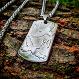 Chapa personalizada - Colgante, llavero o para Mascota en acero inoxidable