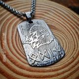 Chapa personalizada - Colgante, llavero o para Mascota en acero inoxidable