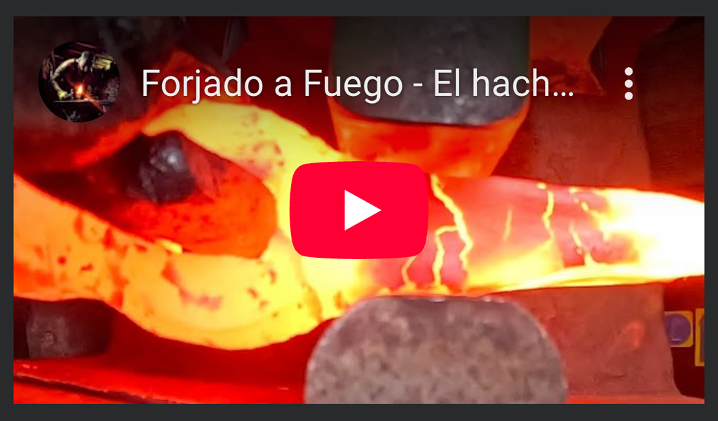 Forjado a Fuego España - El hacha #tomahawk de guerra - Forjando hacha nativos americanos