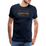 Camiseta prémium hombre | KnifeMaker The Northern Black Forge - azul marino