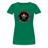 Camiseta premium mujer | Team Blacksmiths knife The Northern Black Forge - verde 