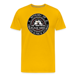 Camiseta prémium hombre | Arte Runas The Northern Black Forge - amarillo sol