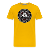 Camiseta prémium hombre | Arte Runas The Northern Black Forge - amarillo sol