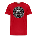 Camiseta prémium hombre | Arte Runas The Northern Black Forge - rojo