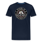 Camiseta prémium hombre | Arte Runas The Northern Black Forge - azul marino