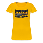 Camiseta premium mujer | KnifeMaker The Northern Black Forge - amarillo sol