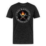 Camiseta prémium hombre | Team blacksmith knife The Northern Black Forge - antracita