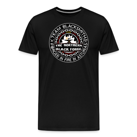 Camiseta prémium hombre | Team Blacksmiths The Northern Black Forge - negro