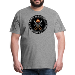 Camiseta prémium hombre | Team Blacksmiths weapons The Northern Black Forge - gris jaspeado