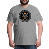 Camiseta prémium hombre | Team Blacksmiths weapons The Northern Black Forge - gris jaspeado