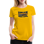 Camiseta premium mujer | KnifeMaker The Northern Black Forge - amarillo sol