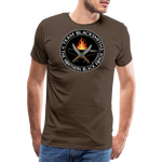 Camiseta prémium hombre | Team blacksmith knife The Northern Black Forge - marrón noble