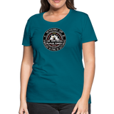 Camiseta premium mujer | Arte Runas The Northern Black Forge - azul océano