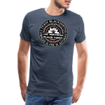 Camiseta prémium hombre | Team Blacksmiths The Northern Black Forge - azul jaspeado