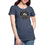 Camiseta premium mujer | Arte Runas The Northern Black Forge - azul jaspeado