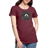 Camiseta premium mujer | Team Blacksmiths The Northern Black Forge - rojo bordeaux salpicado