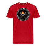 Camiseta prémium hombre | Team blacksmith knife The Northern Black Forge - rojo