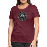 Camiseta premium mujer | Team Blacksmiths The Northern Black Forge - rojo bordeaux salpicado