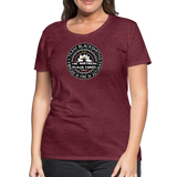 Camiseta premium mujer | Team Blacksmiths The Northern Black Forge - rojo bordeaux salpicado