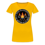 Camiseta premium mujer | Team Blacksmiths axes The Northern Black Forge - amarillo sol