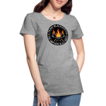 Camiseta premium mujer | Team Blacksmiths axes The Northern Black Forge - gris jaspeado