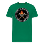 Camiseta prémium hombre | Team blacksmith knife The Northern Black Forge - verde 