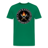 Camiseta prémium hombre | Team blacksmith knife The Northern Black Forge - verde 