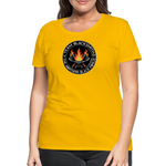 Camiseta premium mujer | Team Blacksmiths axes The Northern Black Forge - amarillo sol