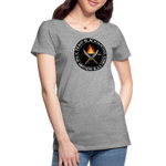 Camiseta premium mujer | Team Blacksmiths knife The Northern Black Forge - gris jaspeado