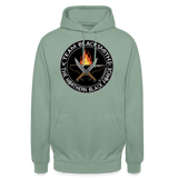 Sudadera clásica | Team Blacksmiths knife The Northern Black Forge by Arte Runas - verde grisáceo