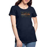 Camiseta premium mujer | KnifeMaker The Northern Black Forge - azul marino