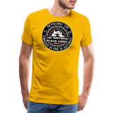 Camiseta prémium hombre | Arte Runas The Northern Black Forge - amarillo sol