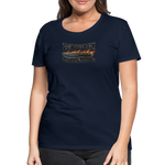 Camiseta premium mujer | KnifeMaker The Northern Black Forge - azul marino