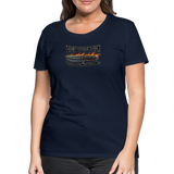 Camiseta premium mujer | KnifeMaker The Northern Black Forge - azul marino