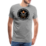 Camiseta prémium hombre | Team Blacksmiths weapons The Northern Black Forge - gris jaspeado