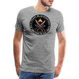 Camiseta prémium hombre | Team Blacksmiths weapons The Northern Black Forge - gris jaspeado