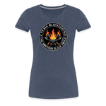 Camiseta premium mujer | Team Blacksmiths axes The Northern Black Forge - azul jaspeado