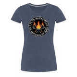 Camiseta premium mujer | Team Blacksmiths axes The Northern Black Forge - azul jaspeado