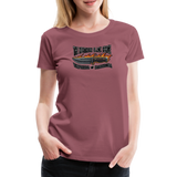 Camiseta premium mujer | KnifeMaker The Northern Black Forge - malva