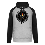 Sudadera dos tonos - Team Blacksmiths knife The Northern Black Forge - gris jaspeado/negro