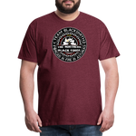 Camiseta prémium hombre | Team Blacksmiths The Northern Black Forge - rojo bordeaux salpicado