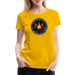 Camiseta premium mujer | Team Blacksmiths axes The Northern Black Forge - amarillo sol