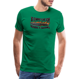 Camiseta prémium hombre | KnifeMaker The Northern Black Forge - verde 