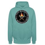 Sudadera clásica | Team Blacksmiths knife The Northern Black Forge by Arte Runas - turquesa pastel