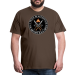 Camiseta prémium hombre | Team Blacksmiths weapons The Northern Black Forge - marrón noble