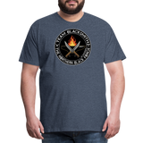 Camiseta prémium hombre | Team blacksmith knife The Northern Black Forge - azul jaspeado