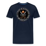 Camiseta prémium hombre | Team Blacksmiths weapons The Northern Black Forge - azul marino