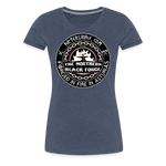 Camiseta premium mujer | Arte Runas The Northern Black Forge - azul jaspeado